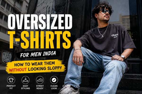 Oversized T-Shirts for Men India: How to Wear Them Without Looking Sloppy
