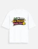 Aaj Kaam ka Mood Nahi Hai Oversized T-Shirt | Funny Quote Tee for Gen Z Trendble.com - View 5