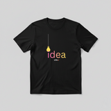CPTR-II “Idea” Quote T-Shirt – Black | Half Sleeve Premium Cotton Tee