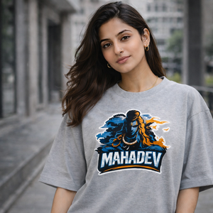 CPTR-II | "Mahadev" Heavyweight Unisex Oversized T-Shirt – Premium 240 GSM Minimalist Streetwear