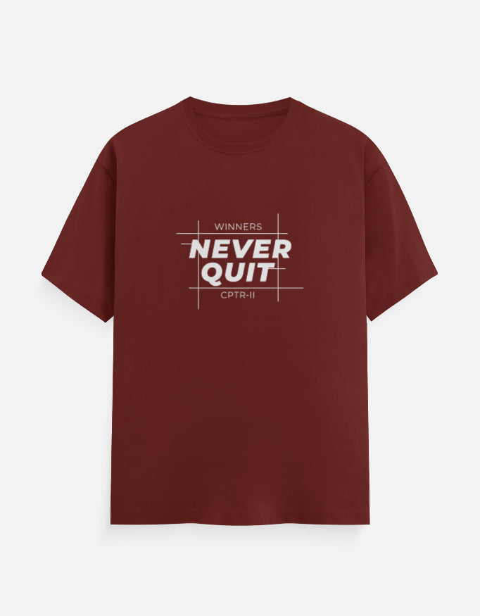 Men's "Winners Never Quit" T-Shirt | CPTR-II Motivation Tee CPTR-II - View 11