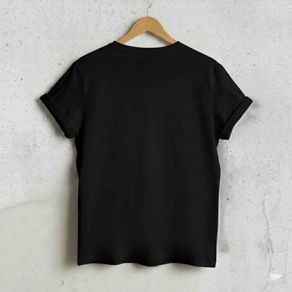Her Supporting Character" T-Shirt - Black Half Sleeve Best Friend/Partner Tee | CPTR-II