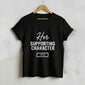 Her Supporting Character" T-Shirt - Black Half Sleeve Best Friend/Partner Tee | CPTR-II