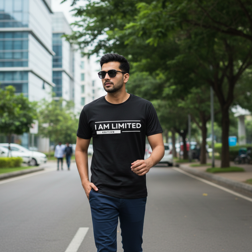 I AM Limited Edition – Men's Custom Quote T-Shirt for Everyday Style - View 1