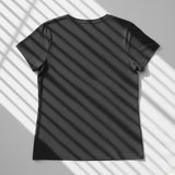 Abstract Butterfly Wings Number II Black T-Shirt – Elegant Minimal Graphic Tee for Women