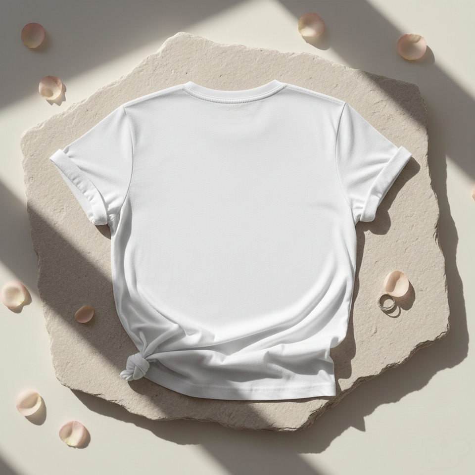 Becoming Her CPTR-II White T-Shirt for Women | Minimal Motivational Tee