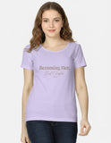 Becoming Her CPTR-II White T-Shirt for Women | Minimal Motivational Tee