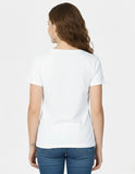 Becoming Her CPTR-II White T-Shirt for Women | Minimal Motivational Tee