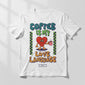 Coffee Is My Love Language T-Shirt | White Half Sleeve Caffeine Lover's Tee| CPTR-II