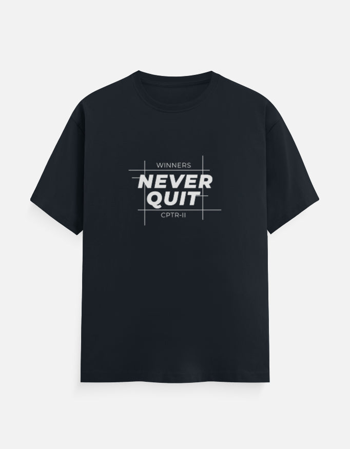 Men's "Winners Never Quit" T-Shirt | CPTR-II Motivation Tee CPTR-II - View 5