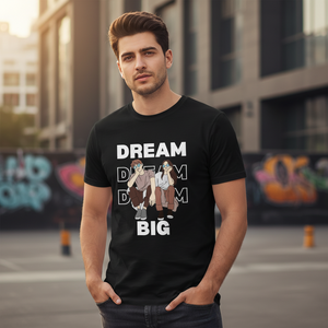 Dream Big Black Quote T-Shirt | Half Sleeve Trendy Tee for You | Trendble.com