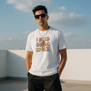 I Need Some Space T-Shirt India | Regular Fit Unisex Quote Tee | Trendble
