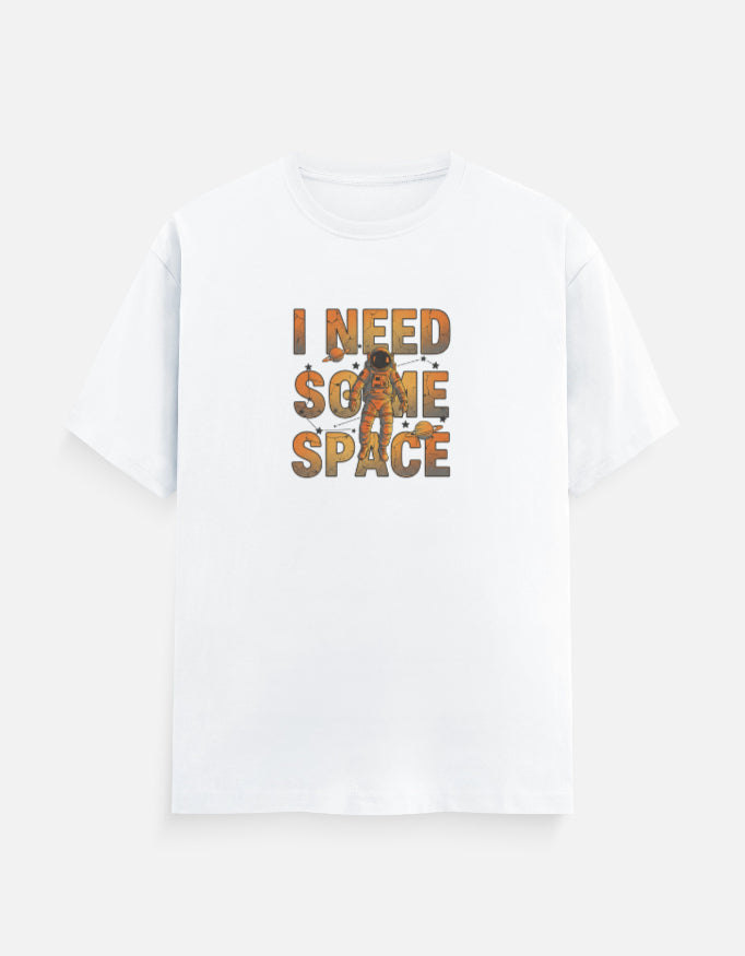 I Need Some Space T-Shirt India | Regular Fit Unisex Quote Tee | Trendble - View 5