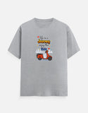 Life is a Journey Regular Fit T-Shirt – Unisex Minimal Quote T-shirt India Trendble.com - View 5