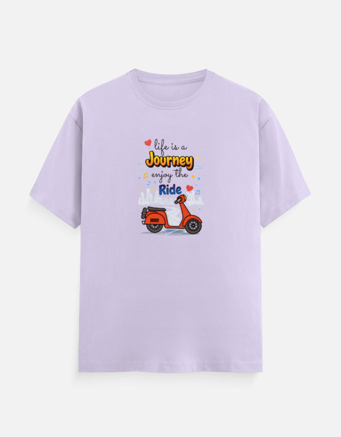 Life is a Journey Regular Fit T-Shirt – Unisex Minimal Quote T-shirt India Trendble.com - View 7