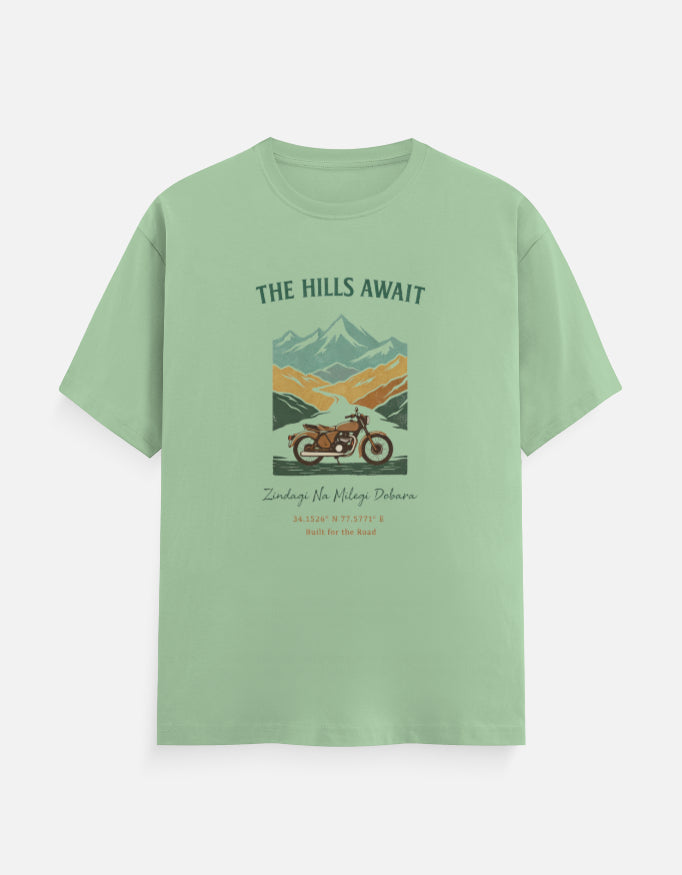 Men's "The Hills Await" Zindagi Na Milegi Dobara Adventure T-Shirt | CPTR-II Road Series CPTR-II - View 9