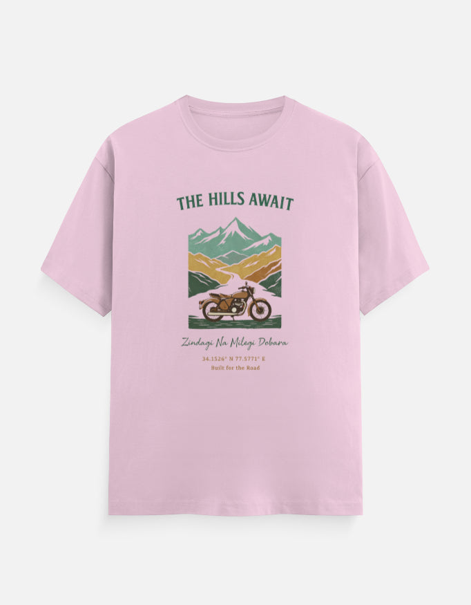 Men's "The Hills Await" Zindagi Na Milegi Dobara Adventure T-Shirt | CPTR-II Road Series CPTR-II - View 13