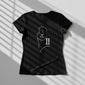 Minimal Female Line-Art CPTR-II Black Half Sleeve T-Shirt for Women – Modern Minimalist Graphic Tee