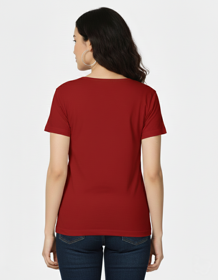 Minimal Female Line-Art CPTR-II Black Half Sleeve T-Shirt for Women – Modern Minimalist Graphic Tee