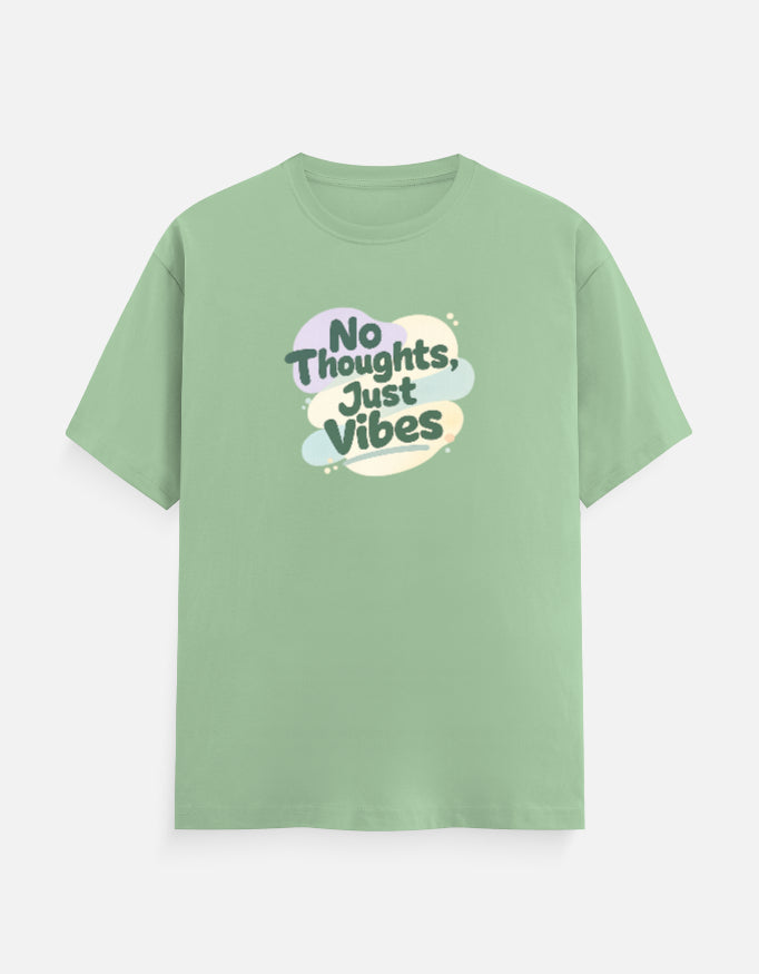 No Thoughts Just Vibes - Unisex Regular Fit T-Shirt | Trendble Trendble.com - View 7