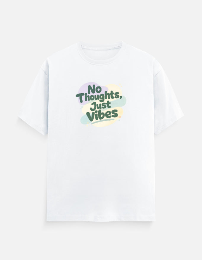 No Thoughts Just Vibes - Unisex Regular Fit T-Shirt | Trendble Trendble.com - View 9