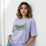 Purple Oversized T-Shirt Fashion Photography - Plans? I'll Think About It - View 1