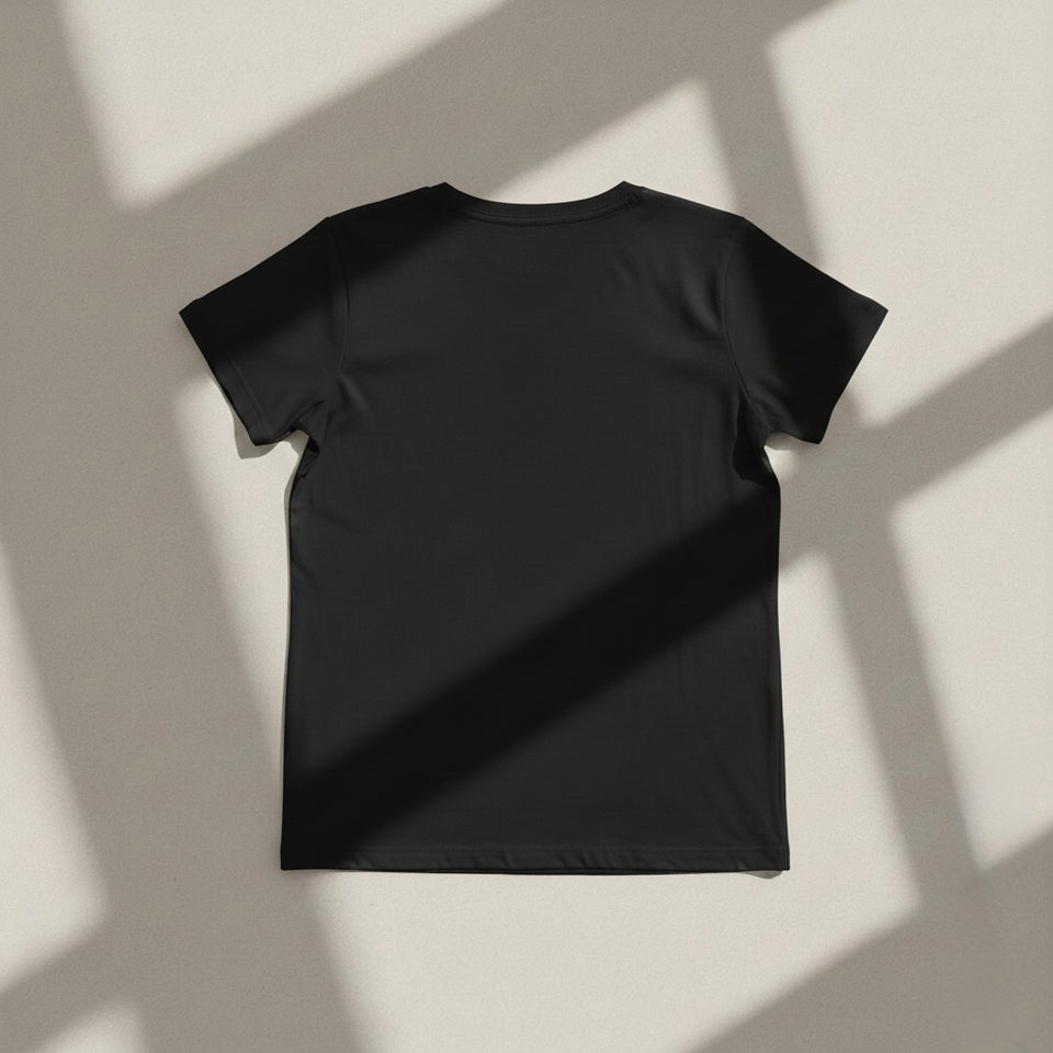 Quiet Confidence CPTR-II Black T-Shirt – Minimal Motivational Tee for Men & Women