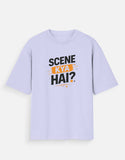 Scene Kya Hai? Oversized Drop-Shoulder T-Shirt | Unisex | Trendble Trendble.com - View 9