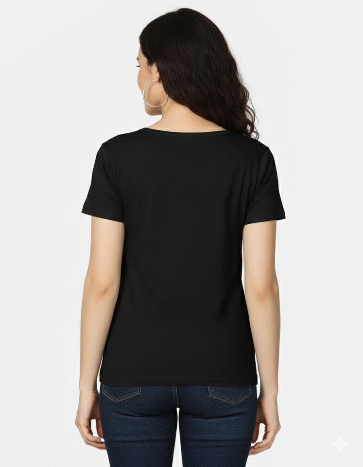 She’s Writing Chapter II CPTR-II Black T-Shirt | Empowering Women’s Graphic Tee