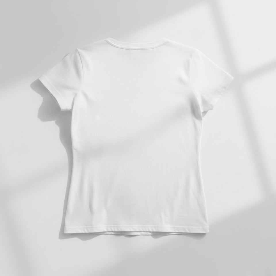 Soft but Strong" T-Shirt | White Half Sleeve Resilience & Balance Tee| CPTR-II