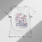 Soft but Strong" T-Shirt | White Half Sleeve Resilience & Balance Tee| CPTR-II