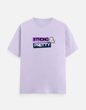 Strong and Pretty lavender women's graphic t-shirt regular fit — casual streetwear India Trendble - View 7
