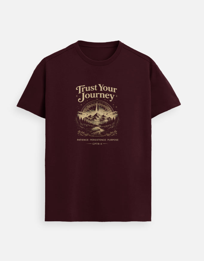 Trust Your Journey – Premium Unisex Yoga, Gym & Travel Tee | CPTR-II - View 3