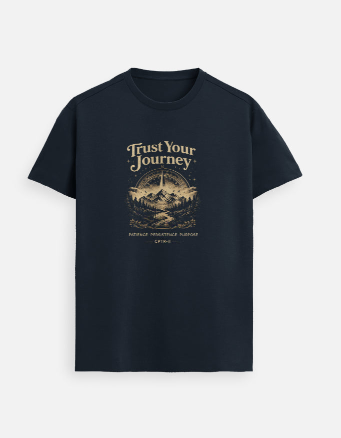 Trust Your Journey – Premium Unisex Yoga, Gym & Travel Tee | CPTR-II - View 7