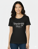 Unapologetically Her CPTR-II Edition Black T-Shirt | Bold Women’s Empowerment Tee
