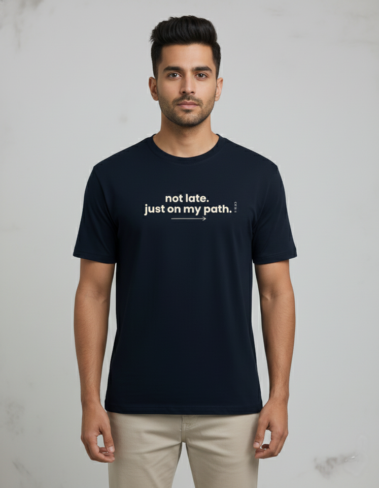 "Not late. just on my path." Unisex T-Shirt | CPTR-II Collection CPTR-II - View 2