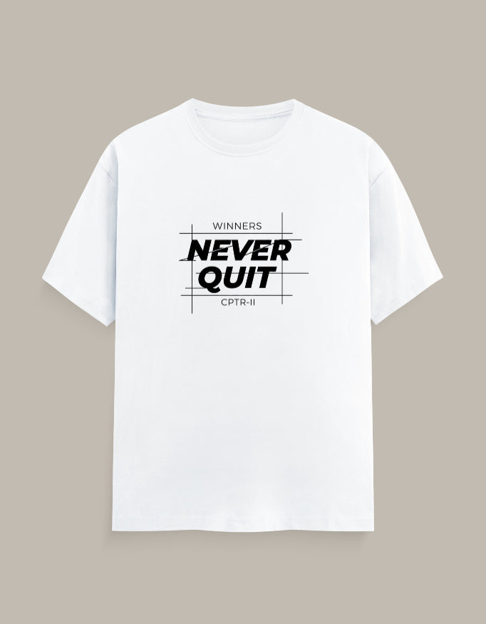 Men's "Winners Never Quit" T-Shirt | CPTR-II Motivation Tee CPTR-II - View 8